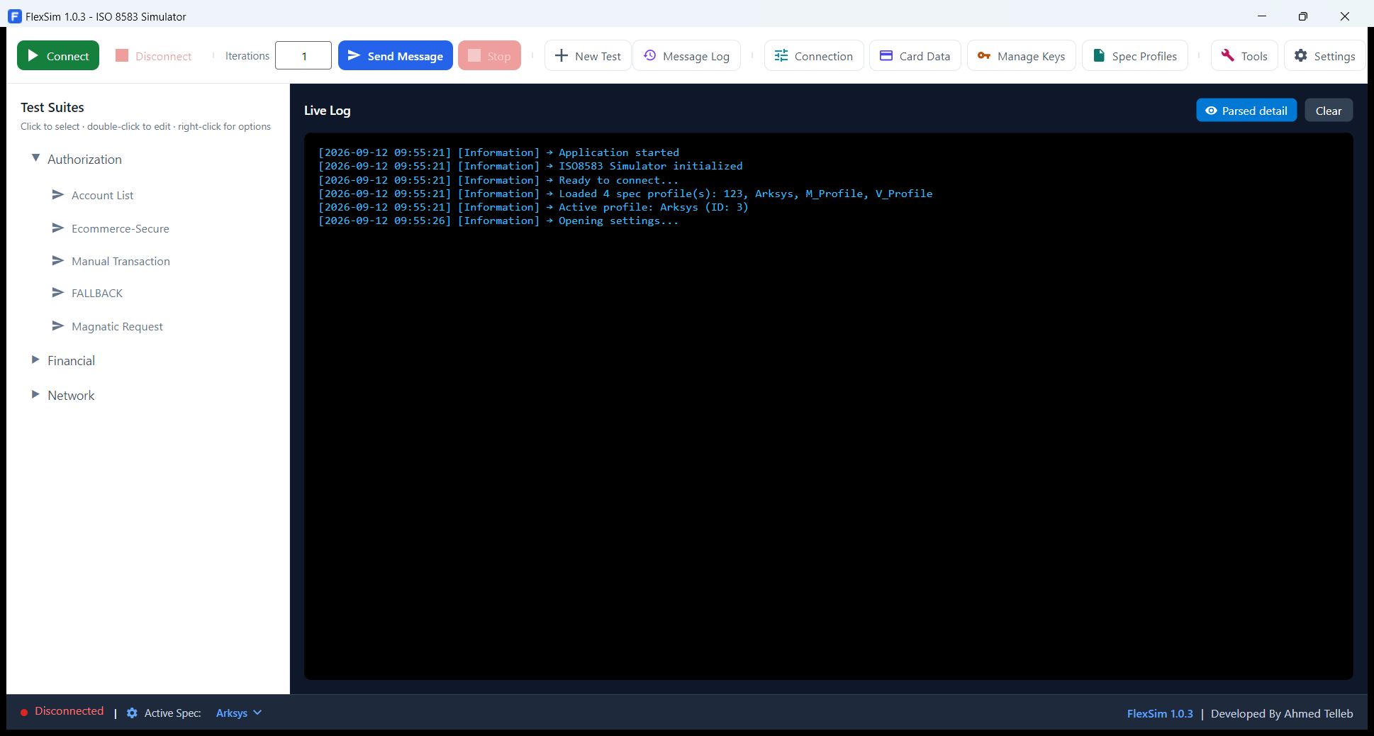 FlexSim main window
